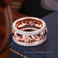 2018 new unique design rose gold plating wholesale ring settings without stones